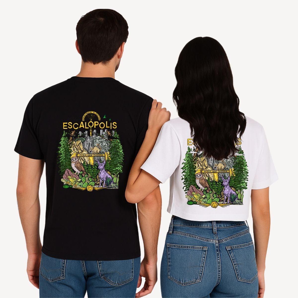 PLAYERA HOMBRE Y MUJER ESCALOPOLIS