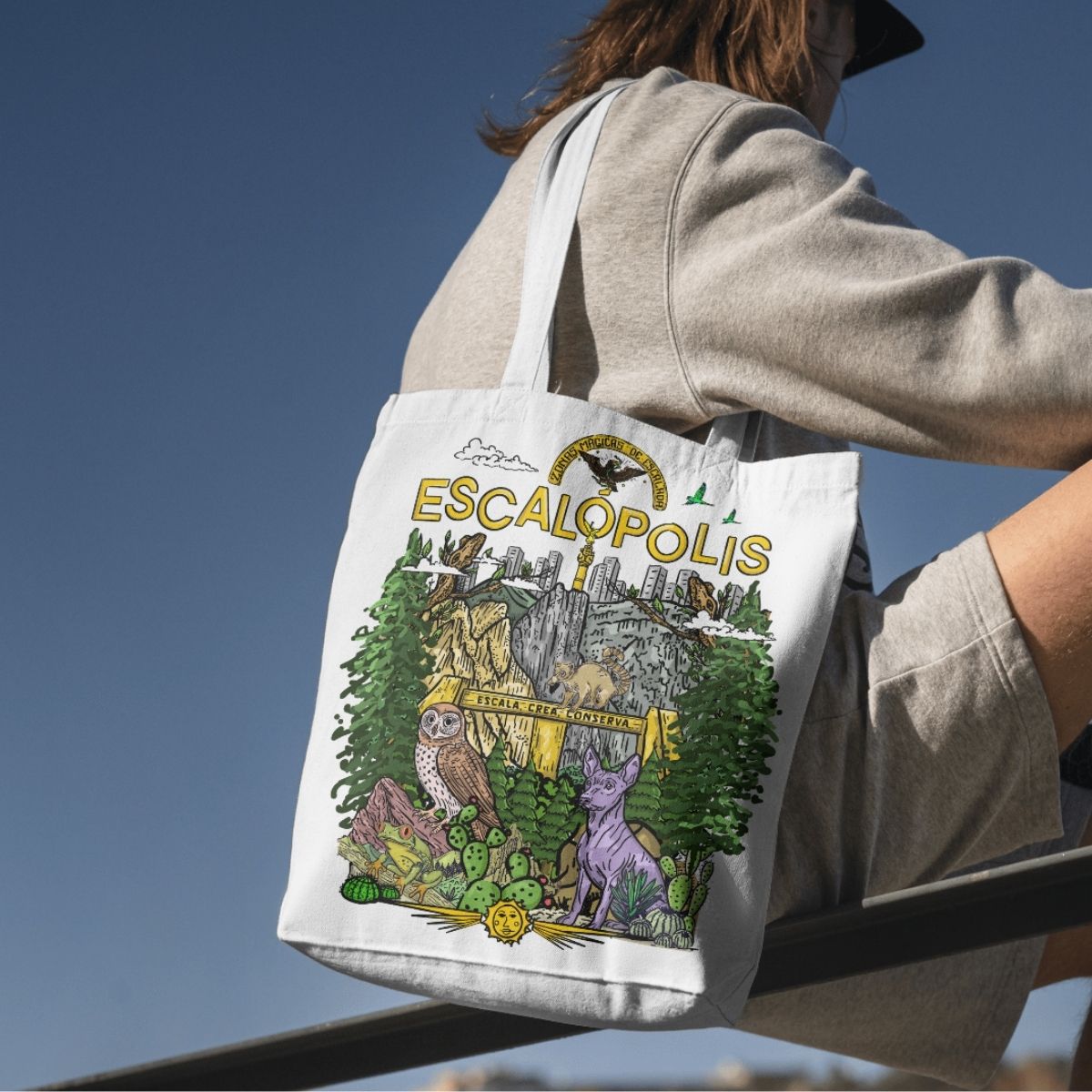 TOTE BAG ESCLAOPOLIS MANTA CRUDA