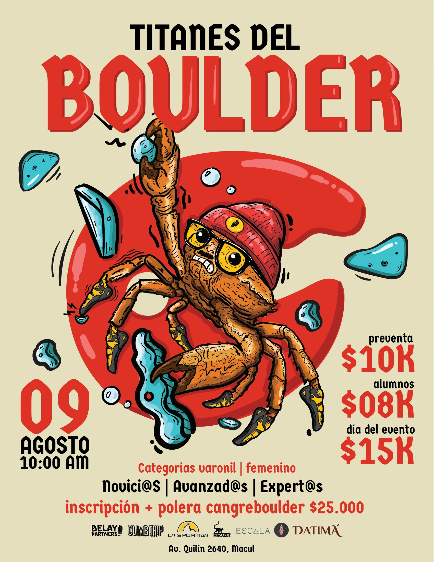 Titanes del Boulder · cartel de evento