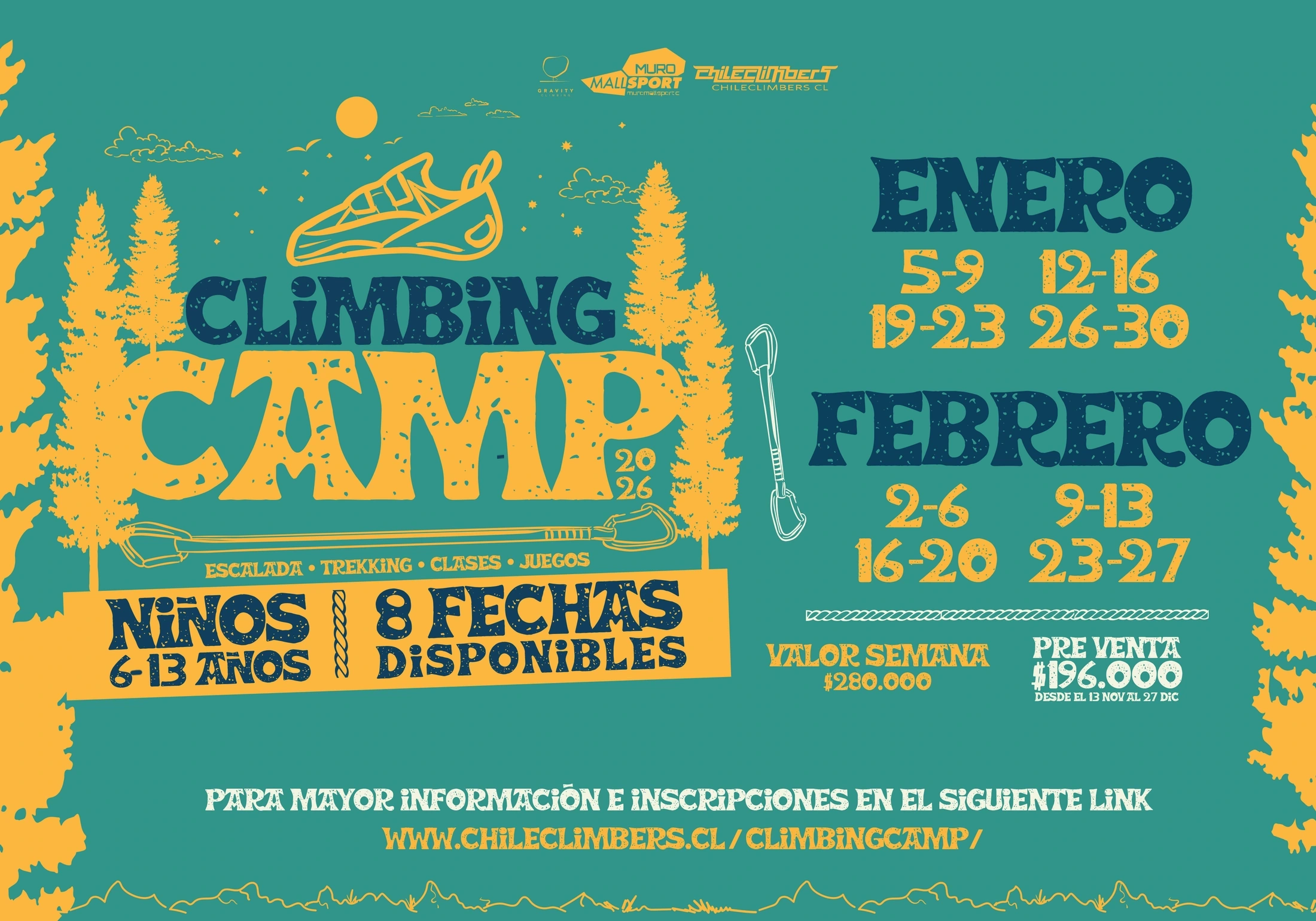 Climbing Camp · gráfica de recepción