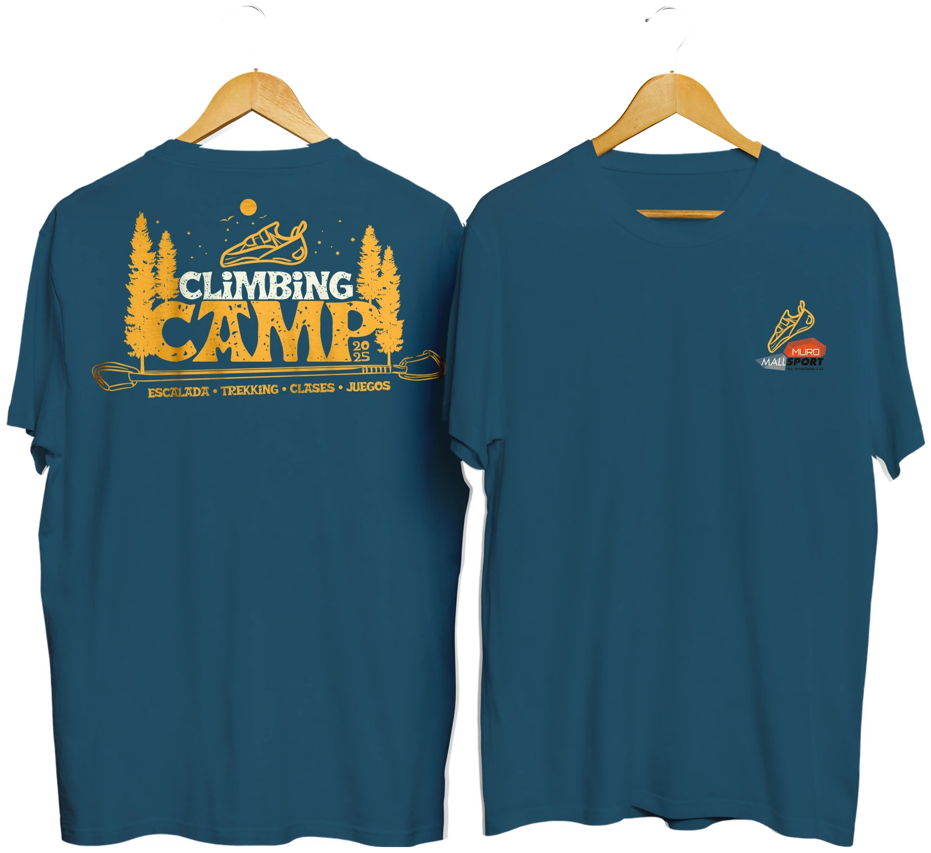 Climbing Camp · visualización de playera