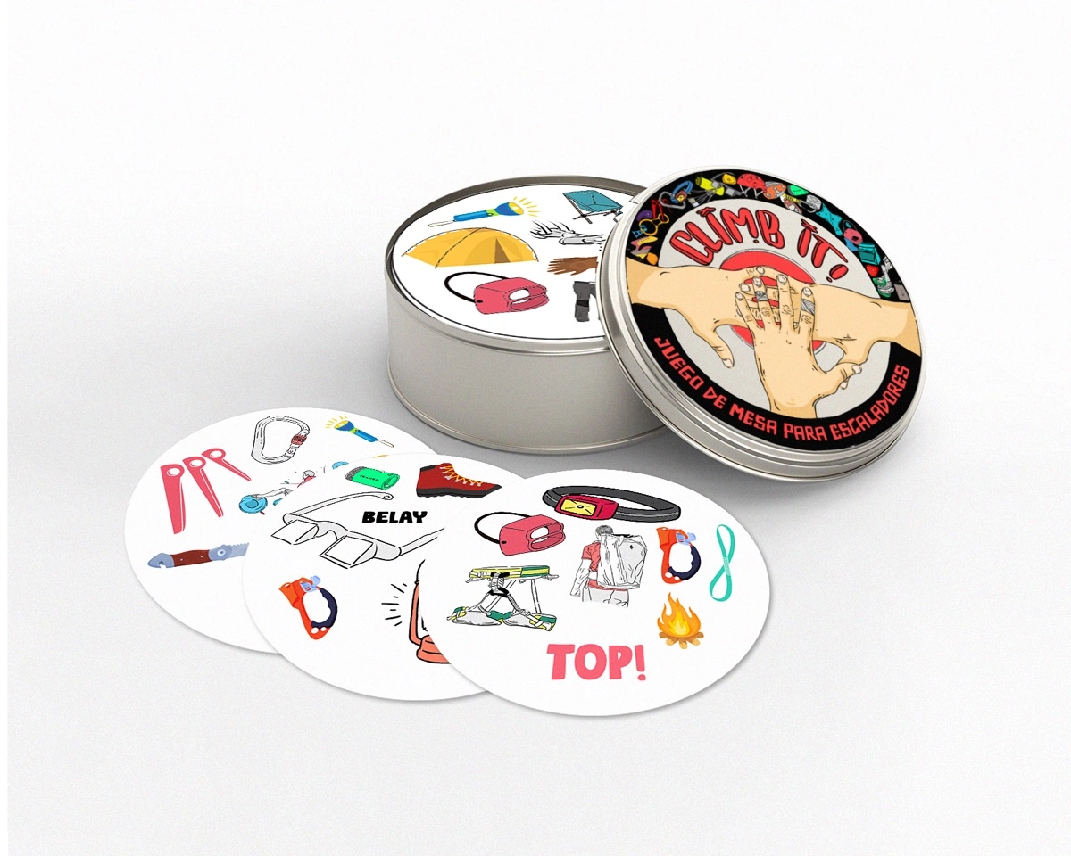 Caja y cartas de Climb It!
