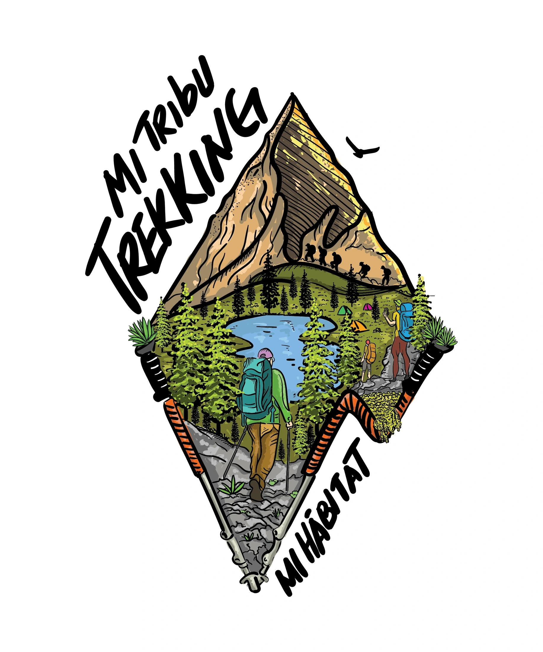 Mi tribu trekking · ilustración