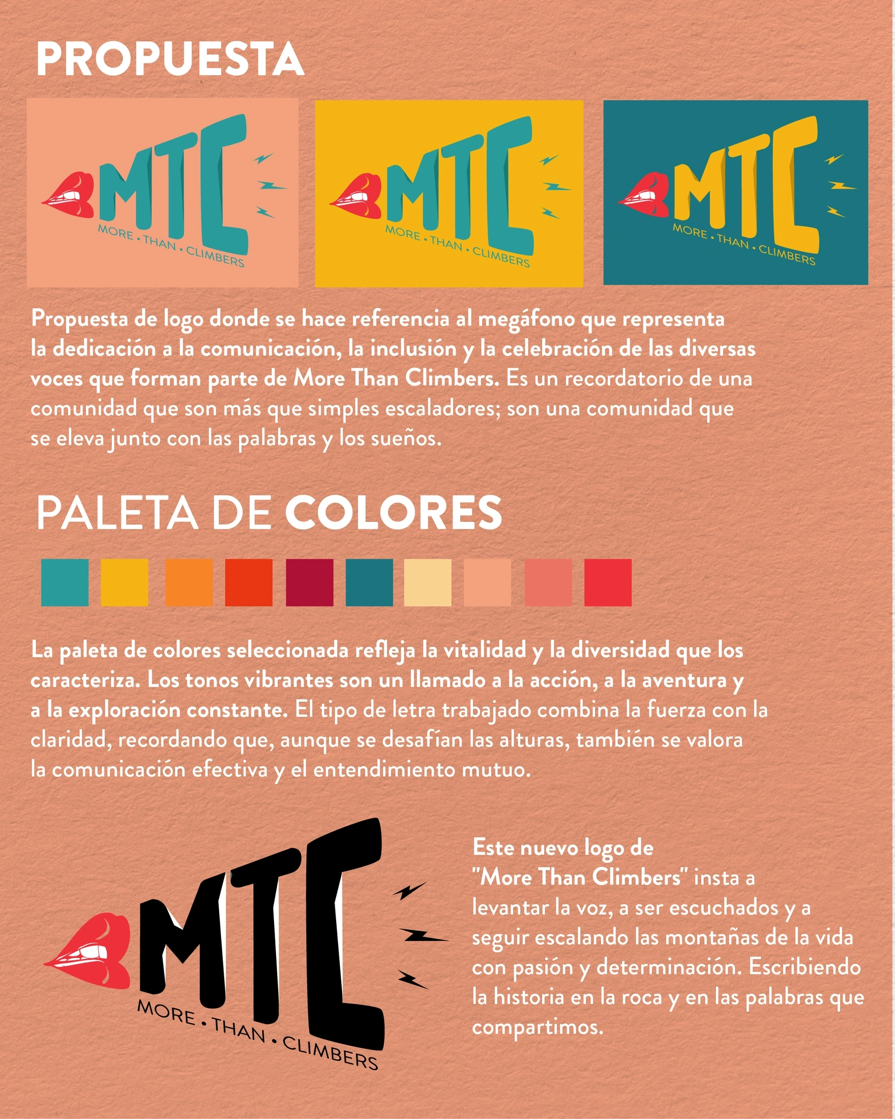 Lógica del símbolo y paleta · propuesta de identidad
