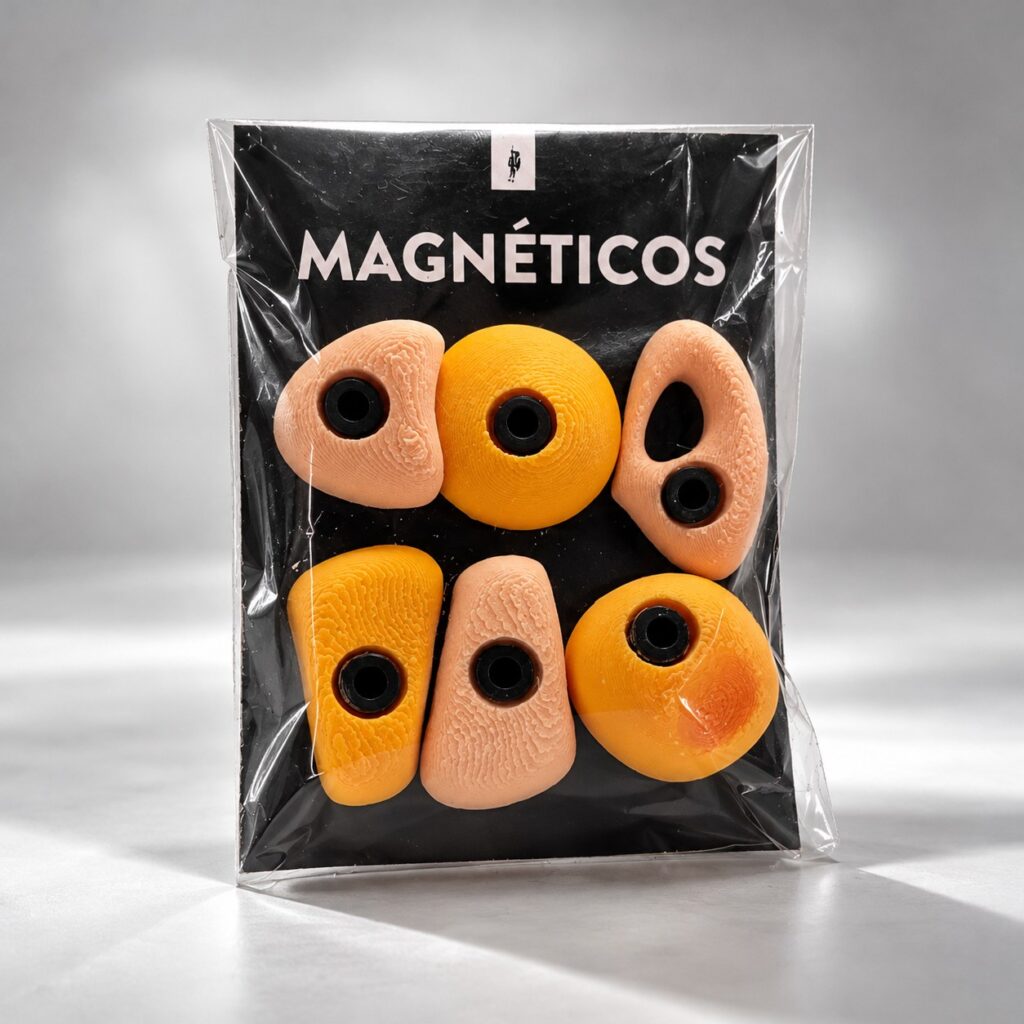 Kit de 6 magnéticos de escalada · Presas 3D